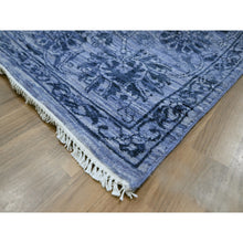 Load image into Gallery viewer, 8&#39;1&quot;x10&#39; Purple, Saturated Colors and Design, Tone on Tone, Hand Knotted, Wool &amp; Silk, Abrash, Oriental Rug FWR457854
