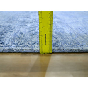 8'1"x10' Purple, Saturated Colors and Design, Tone on Tone, Hand Knotted, Wool & Silk, Abrash, Oriental Rug FWR457854