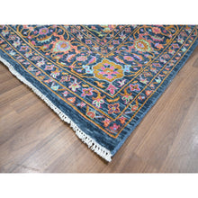 Load image into Gallery viewer, 8&#39;x10&#39;2&quot; Imperial Blue, Colorful All Over Tabriz Design, Wool &amp; Silk, Hand Knotted, Oriental Rug FWR457890