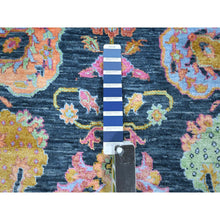 Load image into Gallery viewer, 8&#39;x10&#39;2&quot; Imperial Blue, Colorful All Over Tabriz Design, Wool &amp; Silk, Hand Knotted, Oriental Rug FWR457890