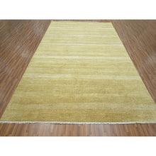 Load image into Gallery viewer, 9&#39;x12&#39;3&quot; Cumin Brown, Modern Grass Design, Hand Knotted, Borderless, Tone On Tone, Denser Weave, Wool And Silk, Lush And Plush, Oriental Rug FWR457962