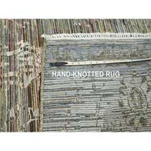 Load image into Gallery viewer, 8&#39;10&quot;x12&#39; Colorful, Modern Salt and Pepper Design, Vegetable Dyes Thick and Plush Washed Out, Soft Luxurious Wool Hand Knotted, Oriental Rug FWR451134