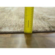 Load image into Gallery viewer, 9&#39;x12&#39; Beige &amp; Brown, Modern Abstract Design With Natural Colors, Wool And Silk, Hand Knotted, Oriental Rug FWR458034