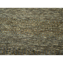 Load image into Gallery viewer, 8&#39;x10&#39; Cedar Brown, Modern Grass Design, Hand Knotted, Borderless, Tone on Tone, Denser Weave, Wool and Silk, Lush and Plush, Oriental Rug FWR458064
