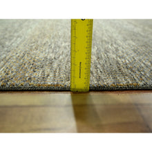 Load image into Gallery viewer, 8&#39;x10&#39; Cedar Brown, Modern Grass Design, Hand Knotted, Borderless, Tone on Tone, Denser Weave, Wool and Silk, Lush and Plush, Oriental Rug FWR458064
