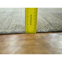 Load image into Gallery viewer, 2&#39;6&quot;x20&#39;4&quot; Ecru Brown, Modern Grass Design, Hand Knotted, Wool And Silk, Denser Weave, Tone On Tone, Lush And Plush, Borderless, Xl Runner, Oriental Rug FWR458088