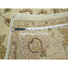 Load image into Gallery viewer, 5&#39;4&quot;x8&#39; Boulder White, Agra With Ziegler Design, Colorful Leaf Pattern, Pure Wool, Hand Knotted, Oriental Rug FWR458178