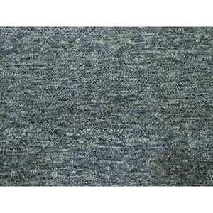 8'3"x10'1" Anchor Gray, Salt and Pepper Design, Tone on Tone, Hand Knotted, 100% Wool, Oriental Rug FWR458280