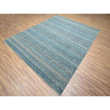 Load image into Gallery viewer, 8&#39;3&quot;x10&#39;1&quot; Cerulean Blue, Kohinoor Herat, All Over Small Geometric Repetitive Diamond Pattern Tone On Tone, Hand Knotted, Vibrant Wool, Soft To The Touch, Oriental Rug FWR458286