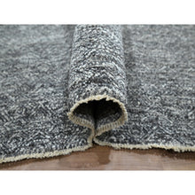 Load image into Gallery viewer, 9&#39;x12&#39;2&quot; Carbon Gray, Kohinoor Herat Pattern, Small Geometric Repetitive Diamond Design, Hand Knotted, Soft Wool, Tone On Tone, Oriental Rug FWR458292