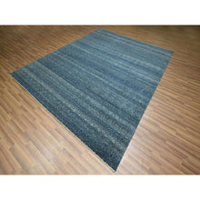 Load image into Gallery viewer, 8&#39;x10&#39; Aegean Blue, Kohinoor Herat Pattern, Small Geometric Repetitive Diamond Design, Pure Wool, Tone On Tone, Hand Knotted, Borderless, Soft To The Touch, Oriental Rug FWR458298