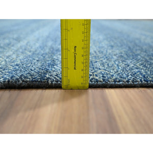8'x10' Aegean Blue, Kohinoor Herat Pattern, Small Geometric Repetitive Diamond Design, Pure Wool, Tone On Tone, Hand Knotted, Borderless, Soft To The Touch, Oriental Rug FWR458298