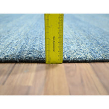 Load image into Gallery viewer, 8&#39;x10&#39; Imperial Blue, Small Geometric Repetitive Diamond Design, Kohinoor Herat Pattern, Pure Wool, Tone On Tone, Hand Knotted, Borderless, Soft To The Touch, Oriental Rug FWR458310