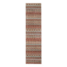 Load image into Gallery viewer, 2&#39;7&quot;x10&#39;2&quot; Clay Red, Kohinoor Herat with Small Geometric Repetitive Diamond Pattern, Soft Wool, Tone On Tone, Hand Knotted, Runner, Oriental Rug FWR458376