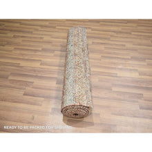 Load image into Gallery viewer, 2&#39;6&quot;x10&#39;2&quot; Chili Red, Kohinoor Herat with Small Geometric Repetitive Diamond Pattern, Tone on Tone, Soft and Shiny Wool, Hand Knotted, Runner, Oriental Rug FWR458406