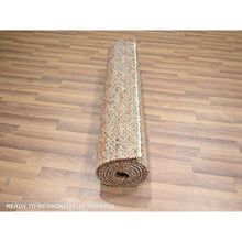 Load image into Gallery viewer, 2&#39;7&quot;x10&#39; Chili Red, Kohinoor Herat With Small Geometric Repetitive Diamond Pattern, Soft And Shiny Wool, Hand Knotted, Tone On Tone, Runner, Oriental Rug FWR458418