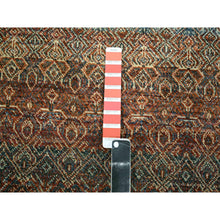 Load image into Gallery viewer, 2&#39;7&quot;x10&#39; Clay Red, Kohinoor Herat with Small Geometric Repetitive Diamond Pattern, Tone on Tone, Soft and Shiny Wool, Hand Knotted, Runner, Oriental Rug FWR458454