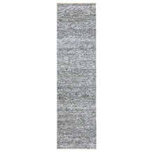 Load image into Gallery viewer, 2&#39;7&quot;x9&#39;10&quot; Anchor Gray, Kohinoor Herat Pattern, Small Geometric Repetitive Diamond Design, Soft Wool, Tone On Tone, Hand Knotted, Runner, Oriental Rug FWR458466