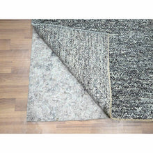 Load image into Gallery viewer, 2&#39;7&quot;x9&#39;10&quot; Anchor Gray, Kohinoor Herat Pattern, Small Geometric Repetitive Diamond Design, Soft Wool, Tone On Tone, Hand Knotted, Runner, Oriental Rug FWR458466