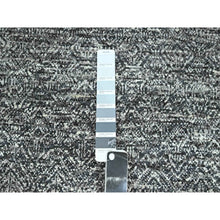 Load image into Gallery viewer, 2&#39;7&quot;x9&#39;10&quot; Anchor Gray, Kohinoor Herat Pattern, Small Geometric Repetitive Diamond Design, Soft Wool, Tone On Tone, Hand Knotted, Runner, Oriental Rug FWR458466