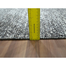 Load image into Gallery viewer, 2&#39;7&quot;x9&#39;10&quot; Pebble Gray, Kohinoor Herat with Small Geometric Repetitive Diamond Design, Tone On Tone, Soft Wool, Hand Knotted, Runner, Oriental Rug FWR458472