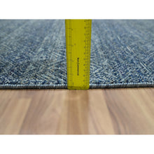 Load image into Gallery viewer, 2&#39;7&quot;x10&#39;2&quot; Aegean Blue, Kohinoor Herat with Small Geometric Repetitive Diamond Pattern, Soft Wool, Tone On Tone, Hand Knotted, Runner, Oriental Rug FWR458490