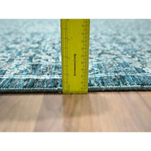 Load image into Gallery viewer, 9&#39;x12&#39;1&quot; Teal, Pre Historic 14th Century Influence Mamluk Design, Natural Dyes, Hand Knotted, Pure Wool, Oriental Rug FWR458520