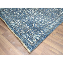 Load image into Gallery viewer, 8&#39;1&quot;x10&#39;4&quot; Aegean Blue, Mamluk Design, Pre Historic 14th Century Influence, Natural Dyes, Hand Knotted, Pure Wool, Oriental Rug FWR458526