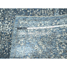 Load image into Gallery viewer, 8&#39;1&quot;x10&#39;4&quot; Aegean Blue, Mamluk Design, Pre Historic 14th Century Influence, Natural Dyes, Hand Knotted, Pure Wool, Oriental Rug FWR458526