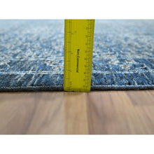 Load image into Gallery viewer, 9&#39;2&quot;x12&#39;5&quot; Denim Blue, Mamluk Design, Pre Historic 14th Century Influence, Hand Knotted, Pure Wool, Natural Dyes, Oriental Rug FWR458532