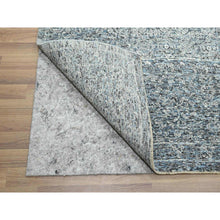 Load image into Gallery viewer, 9&#39;1&quot;x12&#39;2&quot; Stone Blue, Mamluk Design, Pre Historic 14th Century Influence, Natural Dyes, Hand Knotted, Pure Wool, Oriental Rug FWR458538