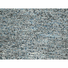 Load image into Gallery viewer, 9&#39;1&quot;x12&#39;2&quot; Stone Blue, Mamluk Design, Pre Historic 14th Century Influence, Natural Dyes, Hand Knotted, Pure Wool, Oriental Rug FWR458538