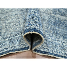 Load image into Gallery viewer, 8&#39;1&quot;x10&#39;2&quot; Aegean Blue, Garden Design, Agra, Hand Knotted, 100% Wool, Oriental Rug FWR458544