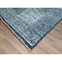 Load image into Gallery viewer, 8&#39;1&quot;x10&#39;2&quot; Aegean Blue, Garden Design, Agra, Hand Knotted, 100% Wool, Oriental Rug FWR458544