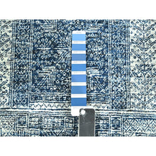 Load image into Gallery viewer, 8&#39;1&quot;x10&#39;2&quot; Aegean Blue, Garden Design, Agra, Hand Knotted, 100% Wool, Oriental Rug FWR458544