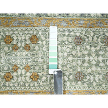 Load image into Gallery viewer, 8&#39;2&quot;x10&#39;4&quot; Pistachio Green, Mamluk Design, Pre Historic 14th Century Influence, Natural Dyes, 100% Wool, Hand Knotted, Oriental Rug FWR458574