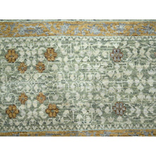 Load image into Gallery viewer, 8&#39;2&quot;x10&#39;4&quot; Pistachio Green, Mamluk Design, Pre Historic 14th Century Influence, Natural Dyes, 100% Wool, Hand Knotted, Oriental Rug FWR458574