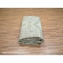 Load image into Gallery viewer, 8&#39;2&quot;x10&#39;4&quot; Pistachio Green, Mamluk Design, Pre Historic 14th Century Influence, Natural Dyes, 100% Wool, Hand Knotted, Oriental Rug FWR458574