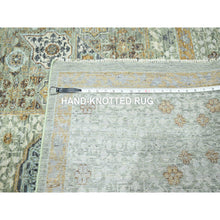 Load image into Gallery viewer, 8&#39;2&quot;x10&#39;4&quot; Pistachio Green, Mamluk Design, Pre Historic 14th Century Influence, Natural Dyes, 100% Wool, Hand Knotted, Oriental Rug FWR458574