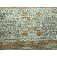 Load image into Gallery viewer, 8&#39;2&quot;x10&#39;1&quot; Sage Green, Mamluk Design, Pre Historic 14th Century Influence, Natural Dyes, Hand Knotted, Pure Wool, Oriental Rug FWR458580