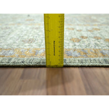 Load image into Gallery viewer, 8&#39;2&quot;x10&#39;1&quot; Sage Green, Mamluk Design, Pre Historic 14th Century Influence, Natural Dyes, Hand Knotted, Pure Wool, Oriental Rug FWR458580