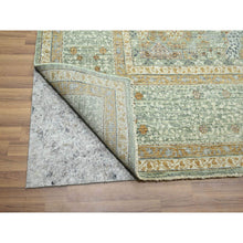 Load image into Gallery viewer, 10&#39;x14&#39;1&quot; Mint Green, Pre Historic 14th Century Influence, Mamluk Design, Natural Dyes, 100% Wool, Hand Knotted, Oriental Rug FWR458586