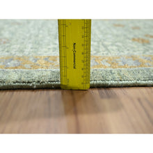 Load image into Gallery viewer, 9&#39;x12&#39;1&quot; Pistachio Green, Mamluk Design, Pre Historic 14th Century Influence, Natural Dyes, Pure Wool, Hand Knotted, Oriental Rug FWR458592