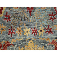 Load image into Gallery viewer, 8&#39;x10&#39; Neutral Gray, Bijar Garus Design with Pastel Colors, Thick and Plush, Hand Knotted, Pure Wool, Oriental Rug FWR458598
