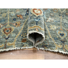 Load image into Gallery viewer, 8&#39;x9&#39;10&quot; Nevada Gray, Persian Garden Pattern, Hand Knotted, Pure Wool, Densely Woven, Oriental Rug FWR458604