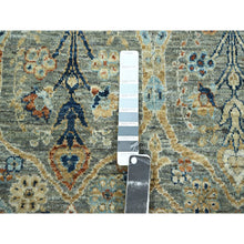 Load image into Gallery viewer, 8&#39;x9&#39;10&quot; Nevada Gray, Persian Garden Pattern, Hand Knotted, Pure Wool, Densely Woven, Oriental Rug FWR458604
