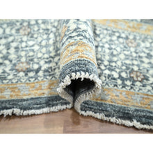 Load image into Gallery viewer, 8&#39;3&quot;x10&#39;1&quot; Charcoal Gray, Mamluk Design, Pre Historic 14th Century Influence, Natural Dyes, 100% Wool, Hand Knotted, Oriental Rug FWR458610