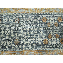 Load image into Gallery viewer, 8&#39;3&quot;x10&#39;1&quot; Charcoal Gray, Mamluk Design, Pre Historic 14th Century Influence, Natural Dyes, 100% Wool, Hand Knotted, Oriental Rug FWR458610