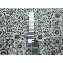 Load image into Gallery viewer, 2&#39;8&quot;x26&#39; Porcelain White, Mamluk Design, Pre Historic 14th Century Influence, Natural Dyes, Hand Knotted, Pure Wool, XL Runner, Oriental Rug FWR458628