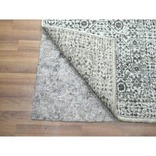 Load image into Gallery viewer, 2&#39;6&quot;x30&#39; Daisy White, Mamluk Design, Pre Historic 14th Century Influence, Natural Dyes, Hand Knotted, Pure Wool, Xl Runner, Oriental Rug FWR458634